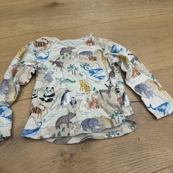 H&M Other - H&M Animal Print Long Sleeve Shirt 9/12m